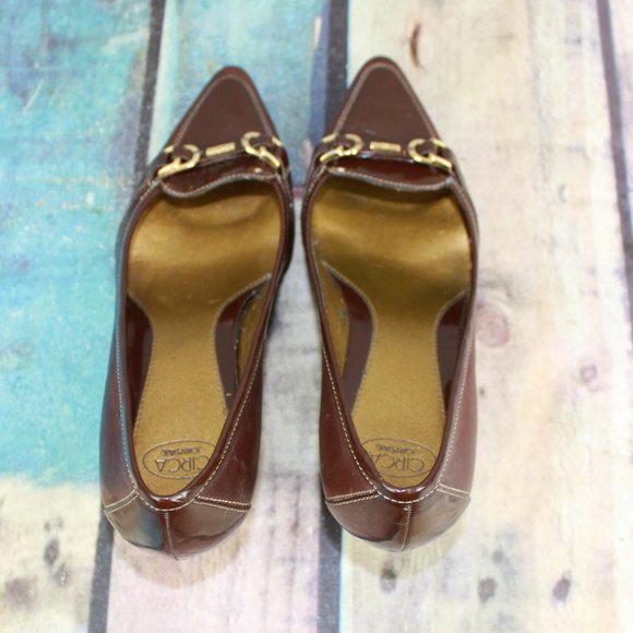 Circa Joan & David Pointed Toe Kitten Heels Sz 7 M - Picture 6 of 9